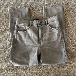 Express Cropped Straight High Rise Mom Jean